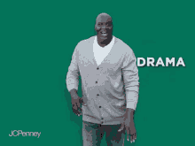 Shaquille O Neal Happy Shove Off Anxiety GIF