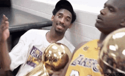 Shaquille O'neal Kobe Bryant LA Lakers GIF