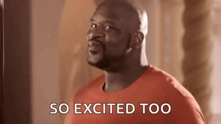 Shaquille Onael I'm So Excites Too GIF