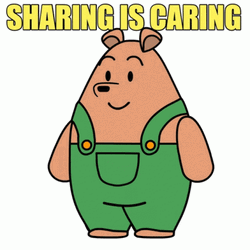 Share Care Love Pants Bear GIF