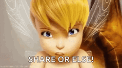Share Tinkerbell Pout Warning GIF