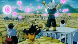 Sharing Energy For Spirit Bomb GIF