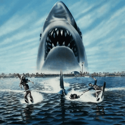 Shark Attacking People In Water GIF