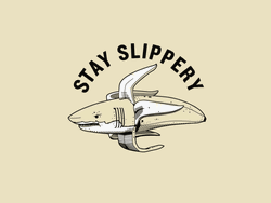 Shark Banana Cool Motion Graphic Art GIF