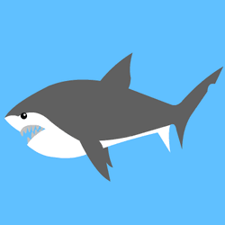 Shark Chubby Cartoon Chomping Hungry GIF