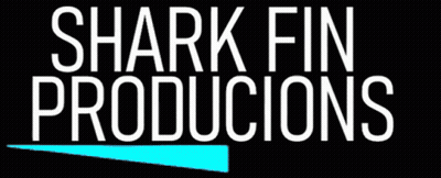 Shark Fin Productions Logo With Shark GIF