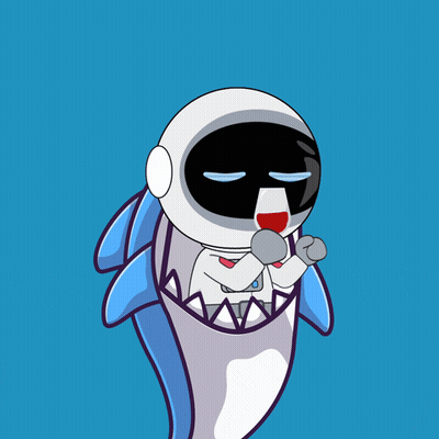 Shark Holding Wine Beaks Out For The Boys GIF