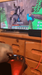Shark Puppet Playing Xbox Minecraft Meme GIF