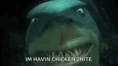 Shark Swimming Making Funny Face GIF