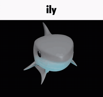 Shark With Ily GIF