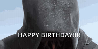 Shark With Open Mouth Saying Happy Birthday GIF