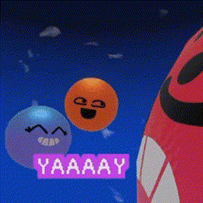 Shark With Smiley Face Saying Yaaaay GIF