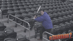 Sharknado Batting Sharks GIF