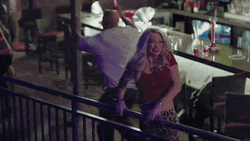 Sharknado Eating A Woman In Bar GIF