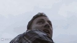 Sharknado Fin Shepard With Chainsaw Against Shark GIF
