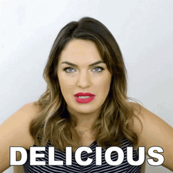 Sharzad Kiadeh Saying Delicious GIF