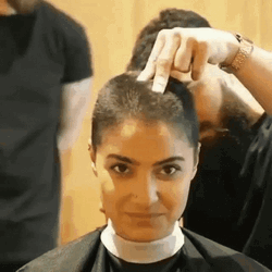 Shaved Head Haircut GIF