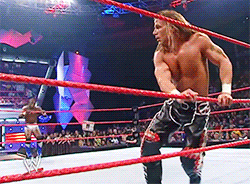 Shawn Michaels Anticipated Flying Kick  GIF