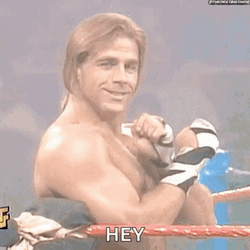 Shawn Michaels Cute Waving Hand  GIF
