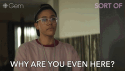 She Doesn't Even Go Here Amanda Cordner Gem GIF