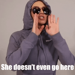 She Doesn't Even Go Here Damian Parody GIF