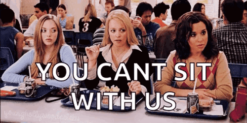 She Doesn't Even Go Here Mean Girls Scene GIF