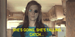 She's Falling Tired Funny Face GIF