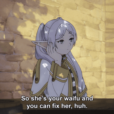 She's Your Waifu And You Can Fix Her Girl GIF