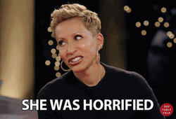 She Was Horrified While Doing The Interview GIF