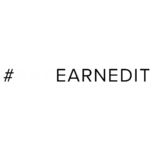 #SheEarnedIt Logo Sticker