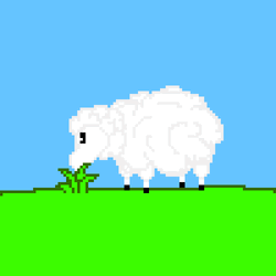 Sheep Eating Grass GIF