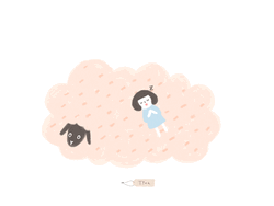 Sheep Girl Doodle GIF