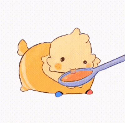 Sheep Holding Spoon GIF