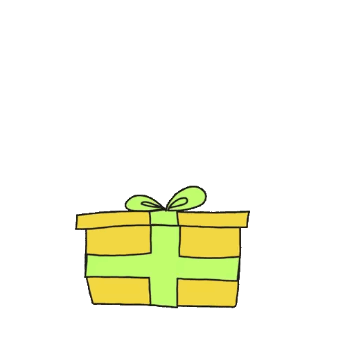 Sheep Jumping Out Of Gift Box Eid Sticker
