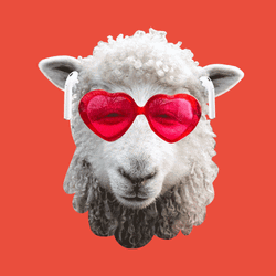 Sheep Love Heart GIF