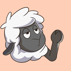 Sheep Sticker Funny Salute GIF