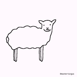 Sheep Weird Animation GIF