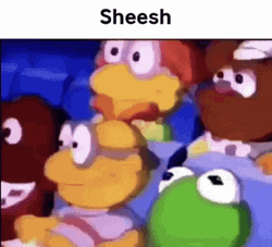 Sheesh Kermit Watching GIF