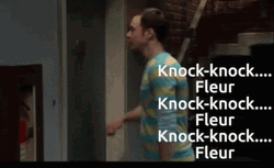 Sheldon Knock Knock The Door GIF