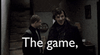 Sherlock Benedict Cumberbatch Game Is On GIF