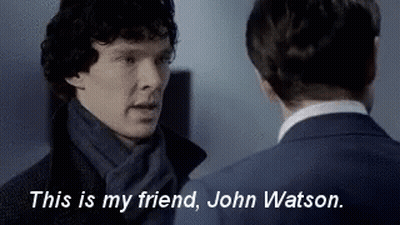 Sherlock Holmes And John Watson Talking GIF
