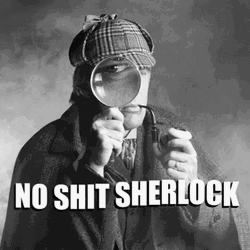 Sherlock Holmes Black And White GIF