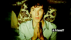Sherlock Holmes Contemplating Friend Or Enemy GIF