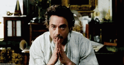 Sherlock Holmes Contemplating Something GIF