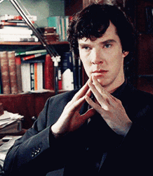 Sherlock Holmes Hand Gesture GIF