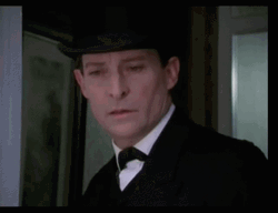 Sherlock Holmes Man In Hat Leaving GIF