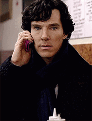 Sherlock Holmes On The Phone GIF