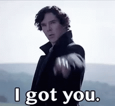Sherlock Holmes Pointing And Saying I Got You GIF