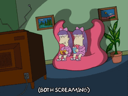 Sherri And Terri Eaten By Couch GIF
