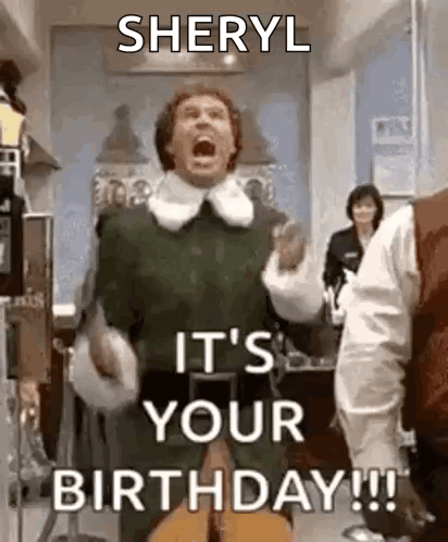 Sheryl It 'S Your Birthday !!! Is A Christmas Movie Where A Man Is Celebrating His Birthday . GIF